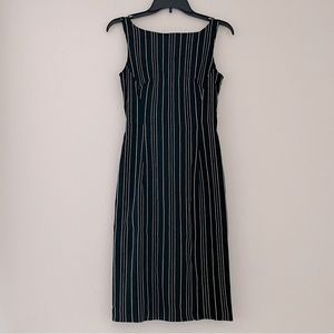 Express Stretch Pencil Striped Midi Dress